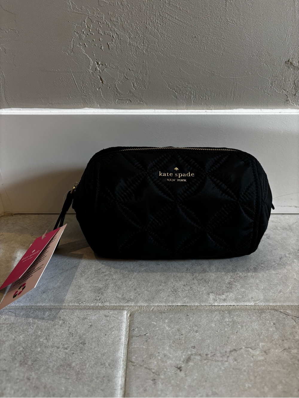 Kate Spade Quilted Medium Cosmetic Bag